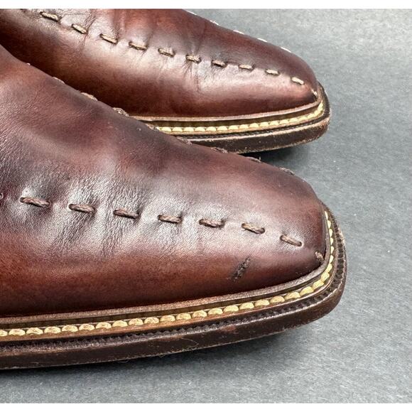 Antonio Maurizi Men\'s Loafer Slip-On Shoes Brown Leather Size 45 US 12 main image 12